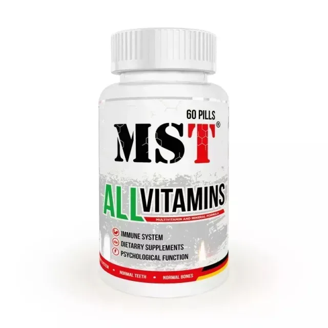 Вітаміни та мінерали MST Nutrition AllVitamins, 60 таблеток