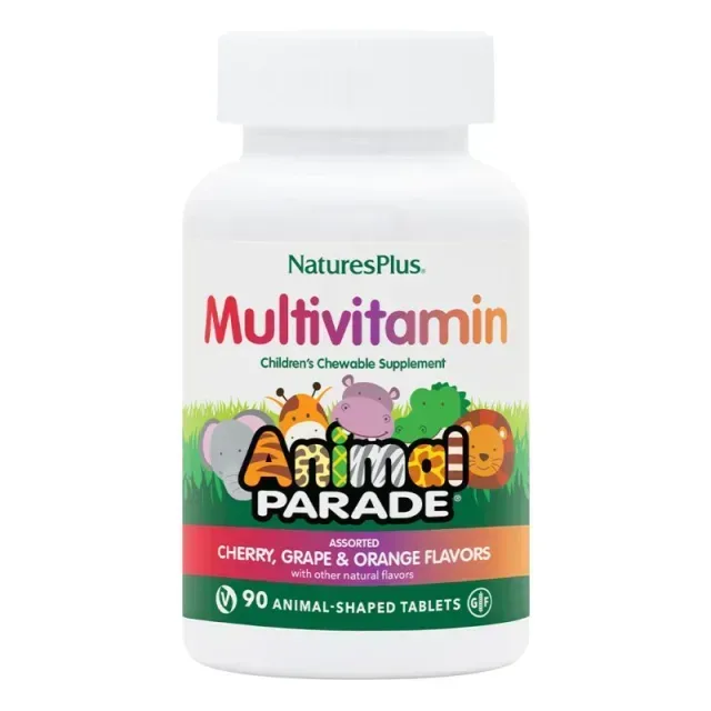 Вітаміни та мінерали Natures Plus Animal Parade Multivitamin Children’s Chewables, 90 жувальних таблеток - Кавун