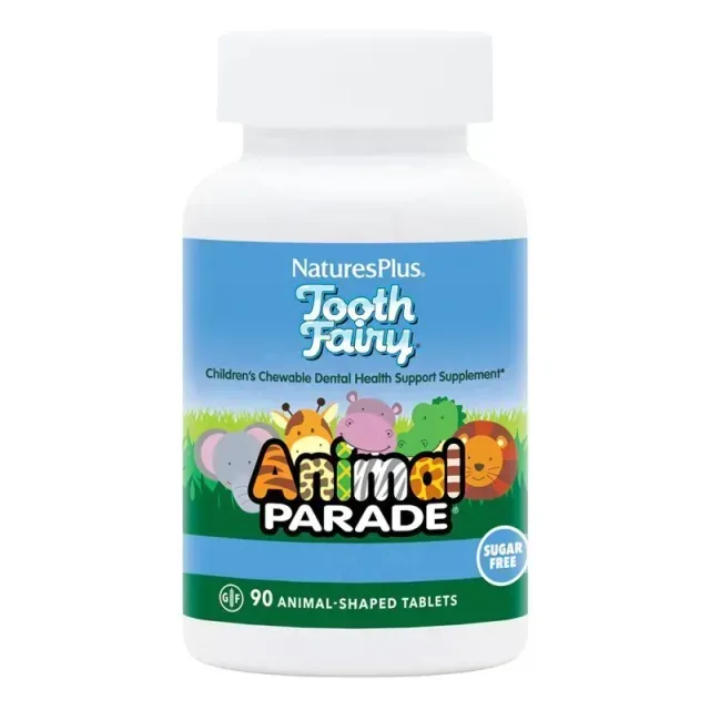 Вітаміни та мінерали Natures Plus Animal Parade Tooth Fairy Children’s Chewables, 90 жувальних таблеток