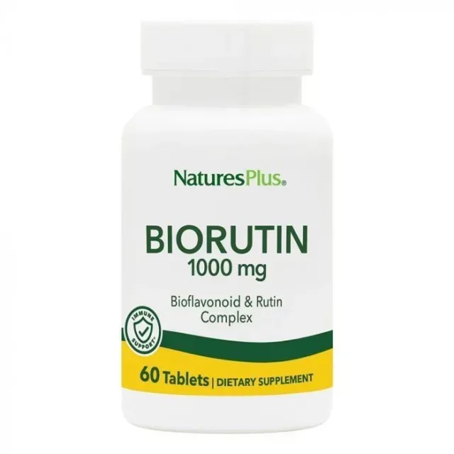 Вітаміни та мінерали Natures Plus BioRutin 1000 mg, 60 таблеток
