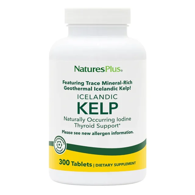 Вітаміни та мінерали Natures Plus Kelp, 300 таблеток