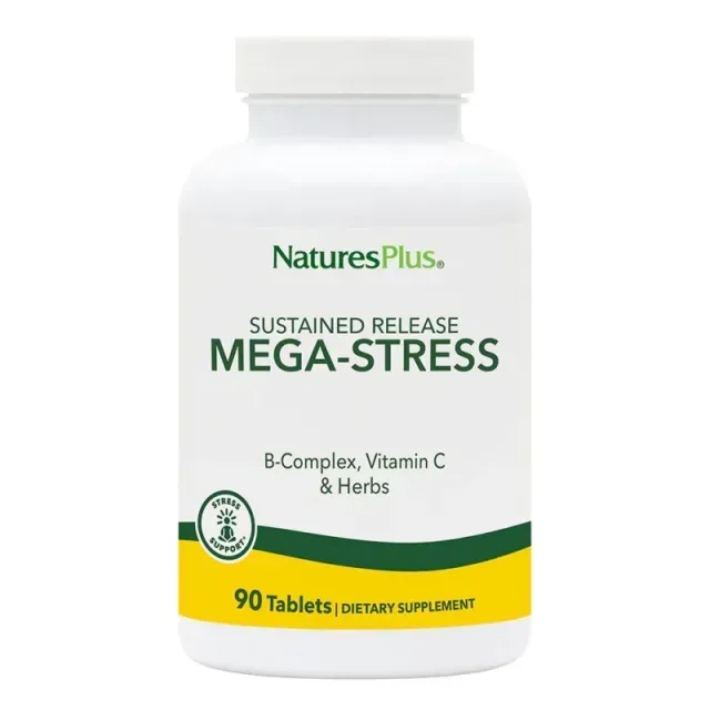 Вітаміни та мінерали Natures Plus Mega-Stress Complex, 90 таблеток