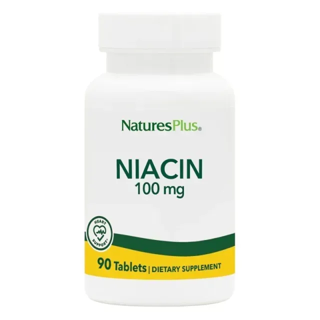 Вітаміни та мінерали Natures Plus Niacin 100 mg, 90 таблеток