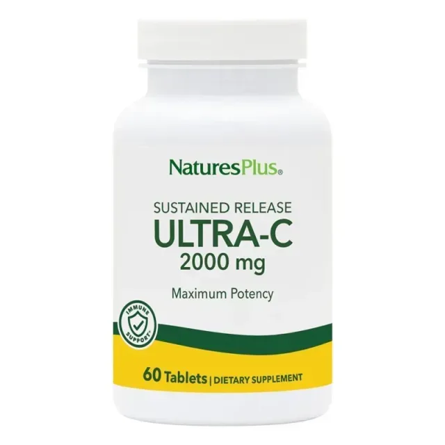 Витамины и минералы Natures Plus Ultra-C 2000 Sustained Release, 60 таблеток