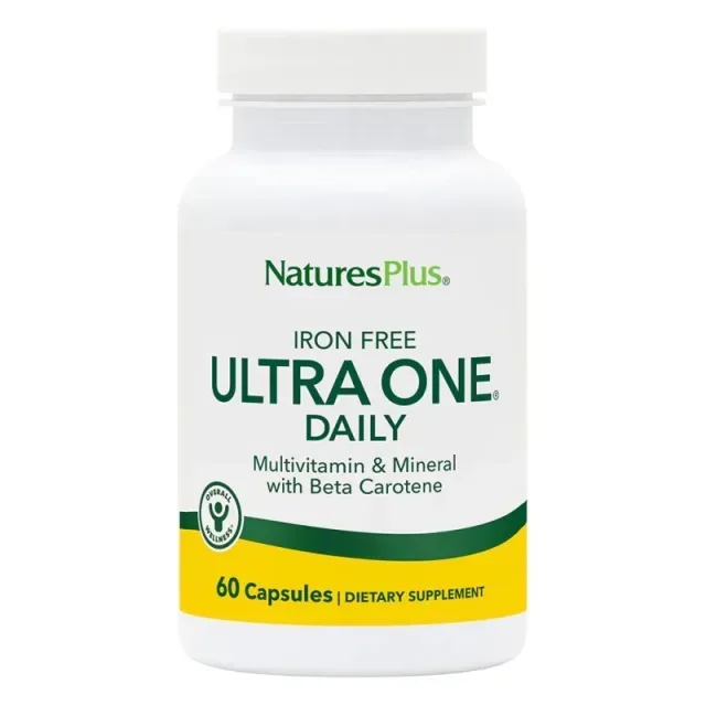 Вітаміни та мінерали Natures Plus Ultra One Daily Caps Iron Free, 60 капсул