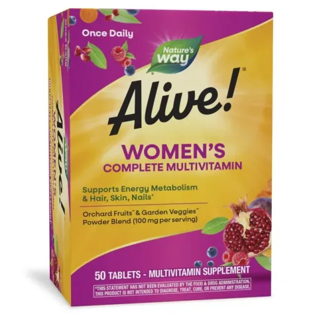 Вітаміни та мінерали Nature's Way Alive! Women's Complete Multivitamin, 50 таблеток для жінок