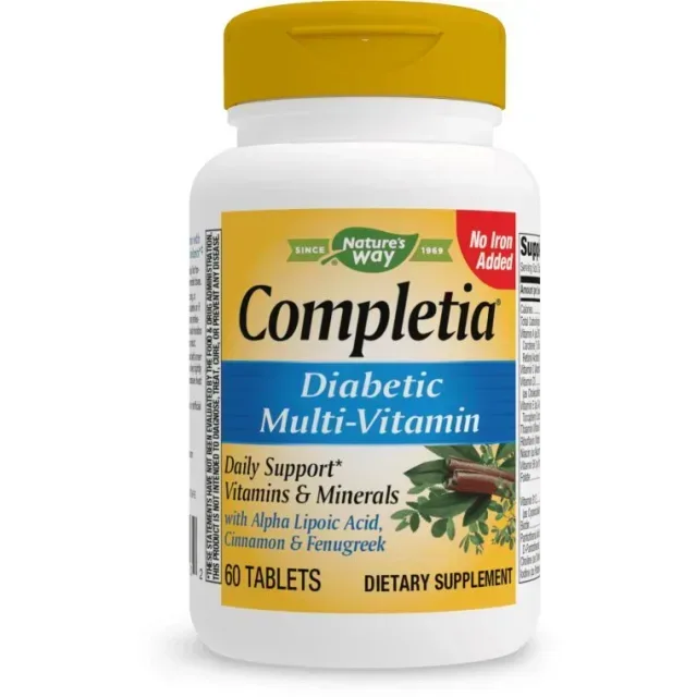 Витамины и минералы Nature's Way Completia Diabetic, 60 таблеток