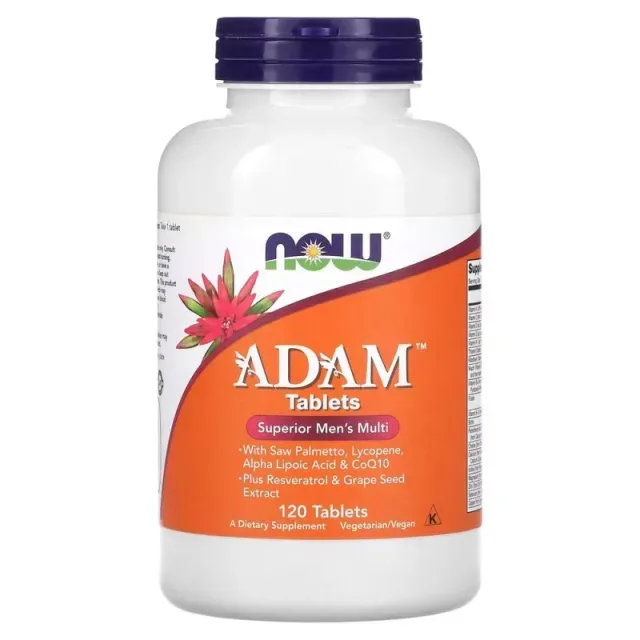 Вітаміни та мінерали NOW Adam, 120 таблеток