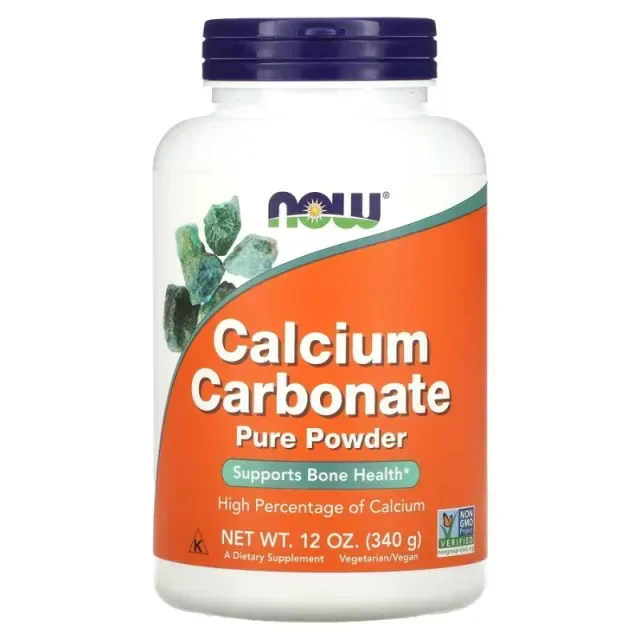 Витамины и минералы NOW Calcium Carbonate Powder, 340 грамм