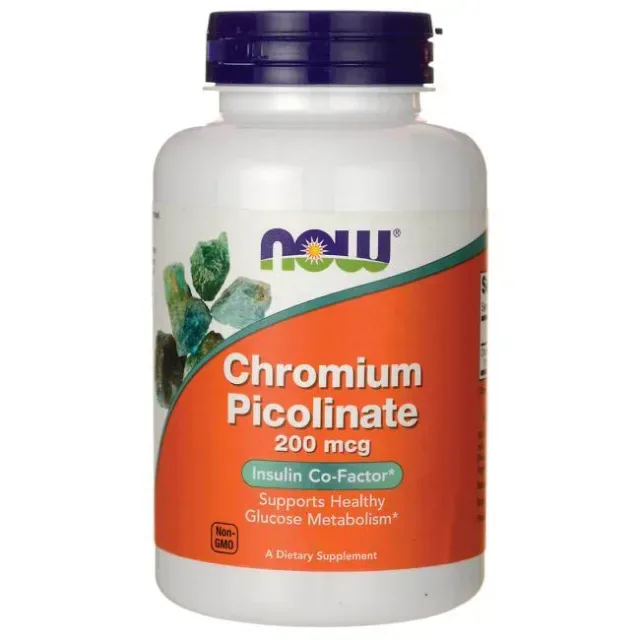 Вітаміни та мінерали NOW Chromium Picolinate, 100 вегакапсул