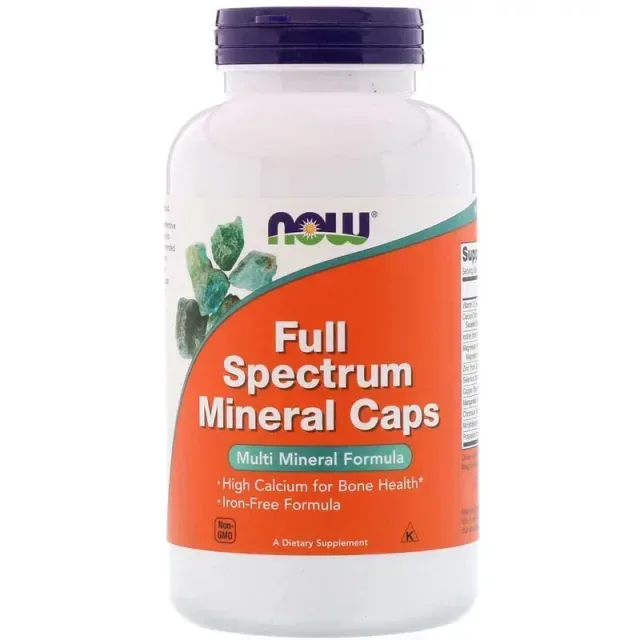 Вітаміни та мінерали NOW Full Spectrum Mineral, 120 капсул