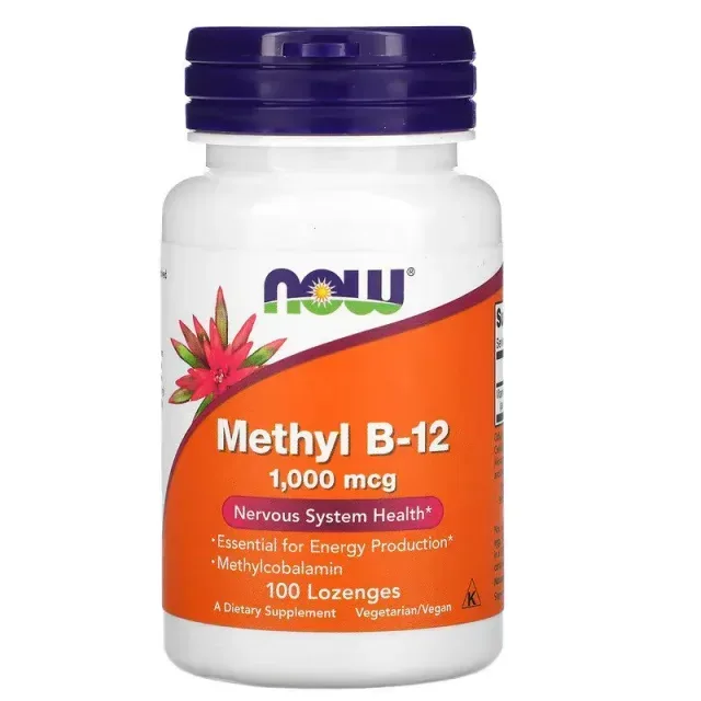 Вітаміни та мінерали NOW Methyl B12 1000 mcg, 100 льодяників