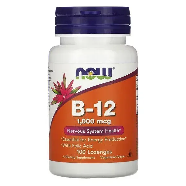 Вітаміни та мінерали NOW Vitamin B12 1000 mcg, 100 льодяників