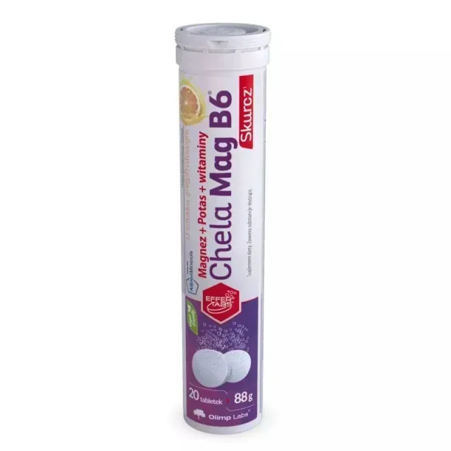 Вітаміни та мінерали Olimp Sport Nutrition Chela-Mag B6 Cramp, 20 шипучих таблеток - Грейпфрут