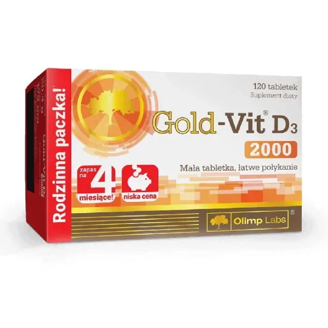 Витамины и минералы Olimp Sport Nutrition Gold-Vit D3 2000, 120 таблеток
