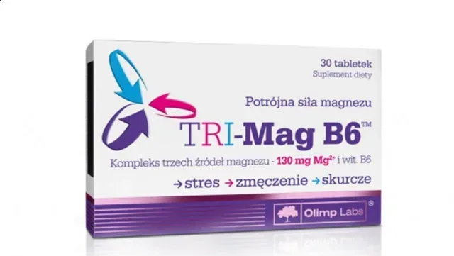 Вітаміни та мінерали Olimp Sport Nutrition TRI-Mag B6, 30 таблеток