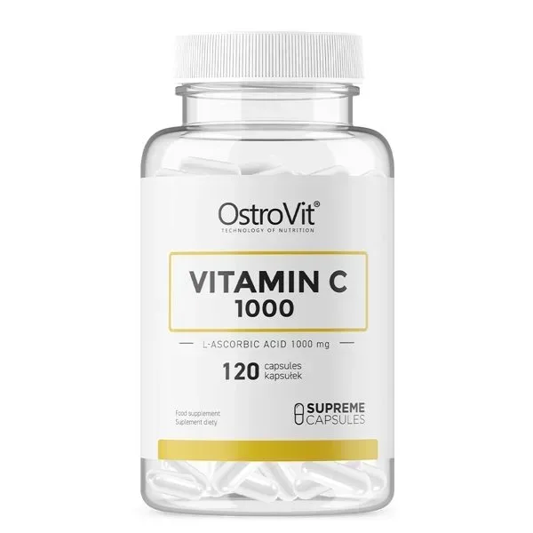 Вітаміни та мінерали OstroVit Vitamin C 1000 mg, 120 капсул