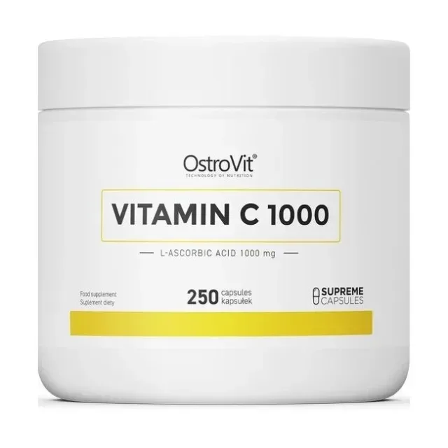 Вітаміни та мінерали OstroVit Vitamin C 1000 mg, 250 капсул