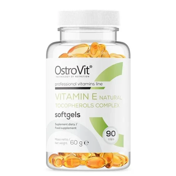 Вітаміни та мінерали OstroVit Vitamin E Natural Tocopherols Complex, 90 капсул