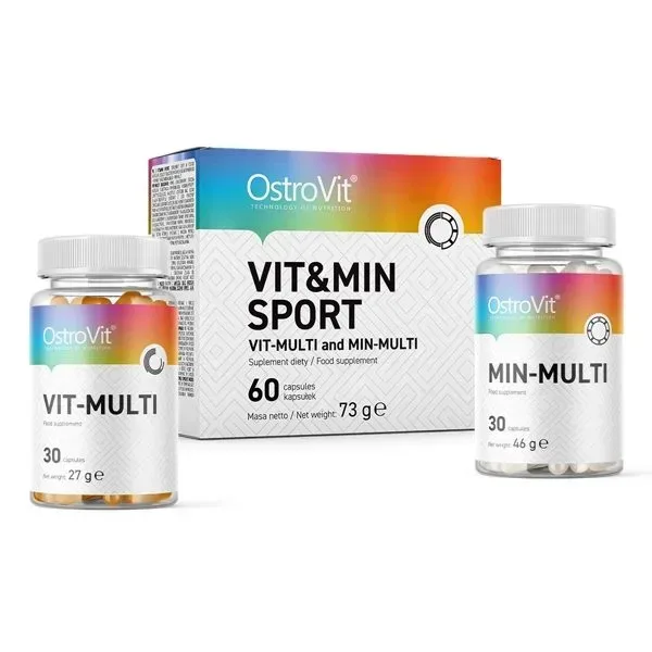 Вітаміни та мінерали OstroVit Vit&Min Sport, 60 капсул
