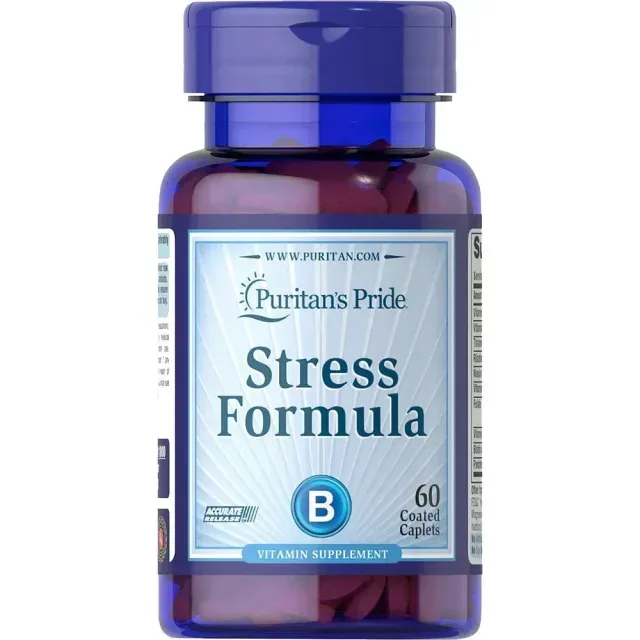 Вітаміни та мінерали Puritan's Pride Stress Formula, 60 каплет