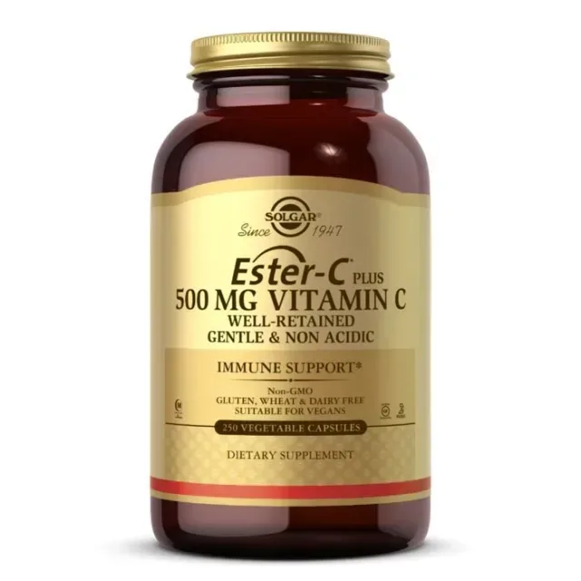 Вітаміни та мінерали Solgar Ester-C Plus Vitamin C 500 mg, 250 вегакапсул