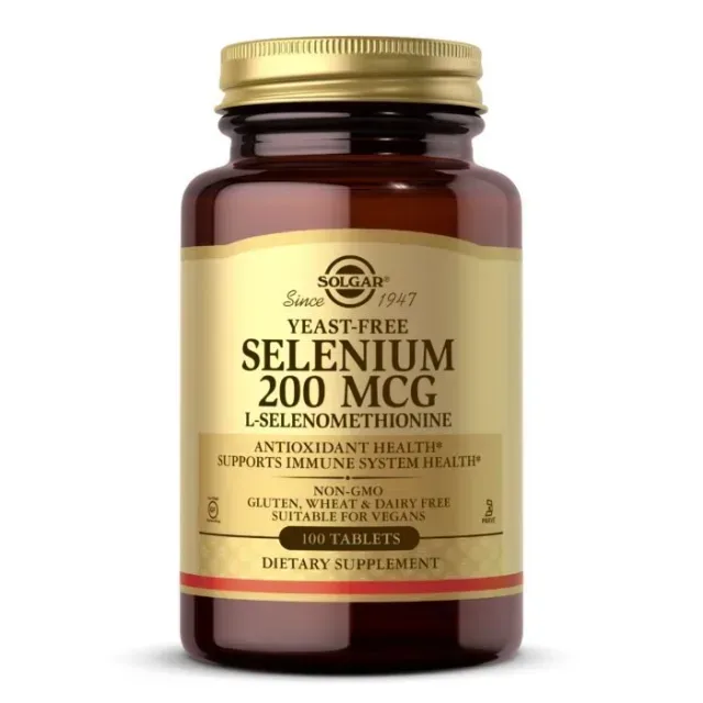 Вітаміни та мінерали Solgar Selenium 200 mcg Yeast-Free, 100 таблеток