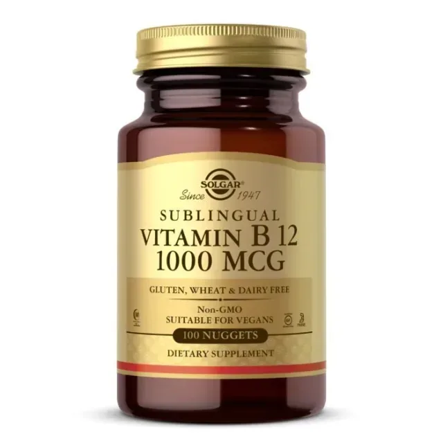 Вітаміни та мінерали Solgar Vitamin B12 1000 mcg Sublingual, 100 таблеток