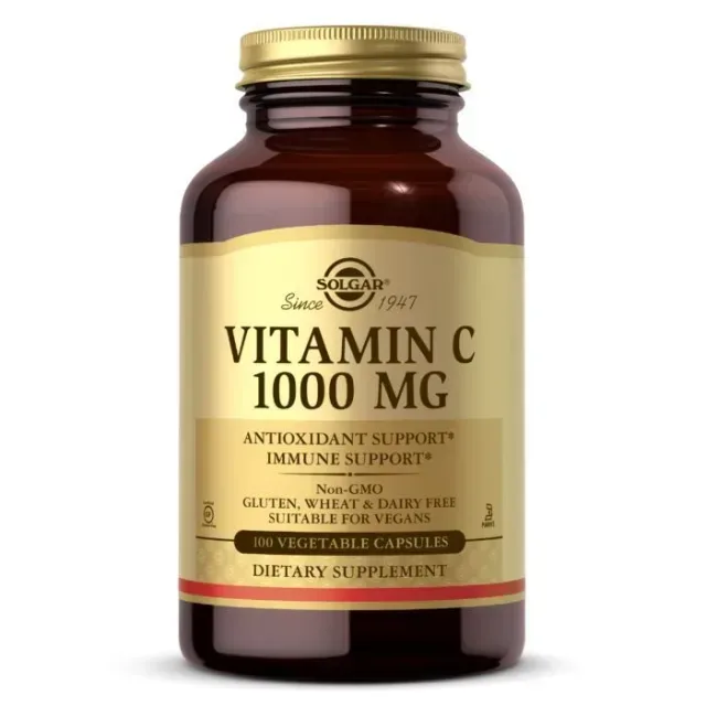 Вітаміни та мінерали Solgar Vitamin C 1000 mg, 100 вегакапсул