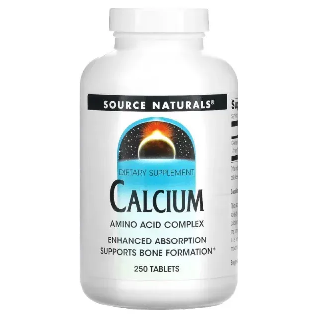 Витамины и минералы Source Naturals Calcium, 250 таблеток