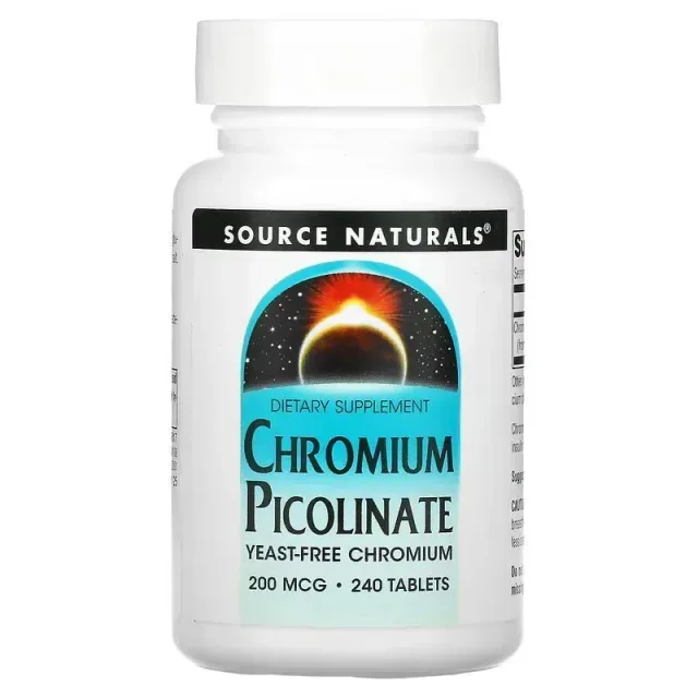 Витамины и минералы Source Naturals Chromium Picolinate, 240 таблеток
