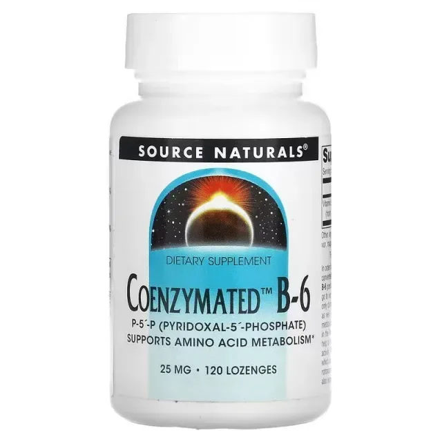 Вітаміни та мінерали Source Naturals Coenzymated Vitamin B6 25 mg, 120 льодяників