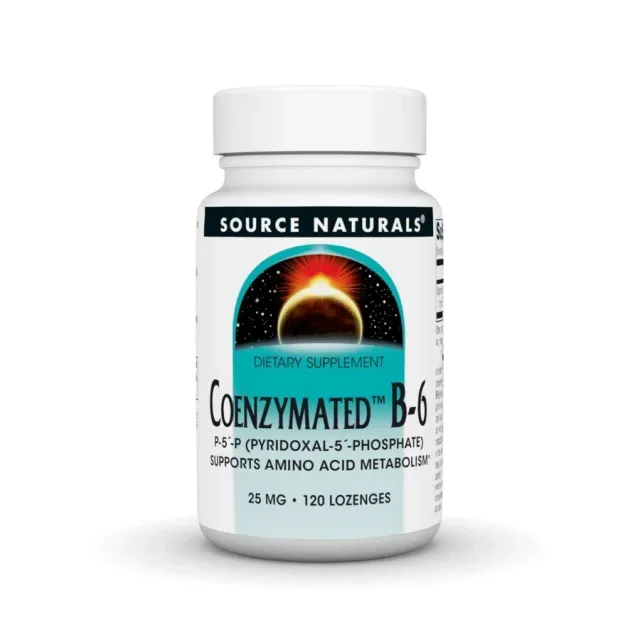 Вітаміни та мінерали Source Naturals Coenzymated Vitamin B6 25 mg, 60 льодяників