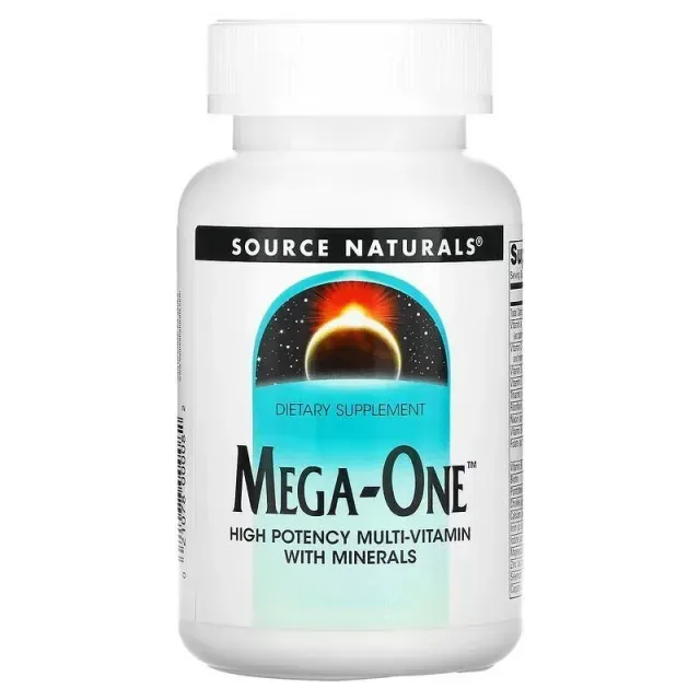 Вітаміни та мінерали Source Naturals Mega-One, 30 таблеток