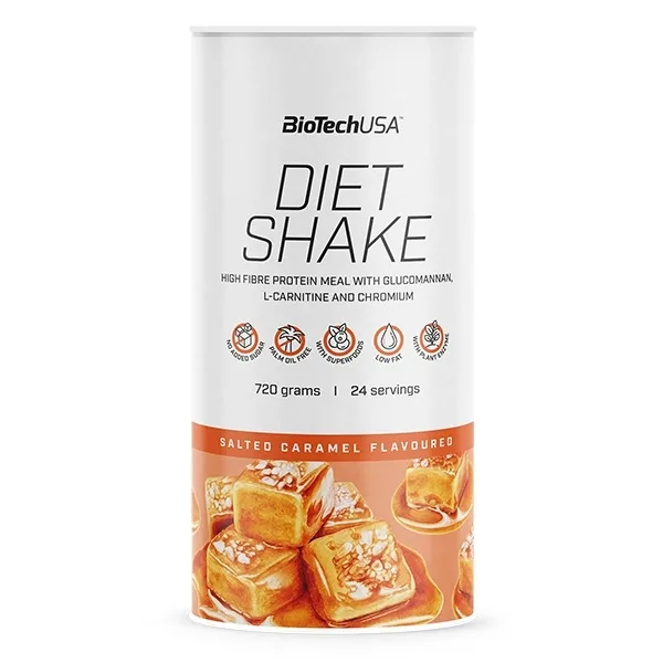 Замінник харчування BioTech Diet Shake, 720 грам - Солона карамель