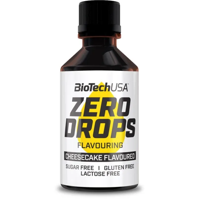 Замінник харчування BioTech Zero Drops, 50 мл - Чізкейк Термін 10.26
