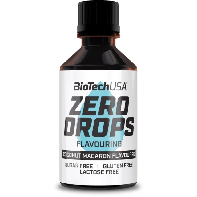 Замінник харчування BioTech Zero Drops, 50 мл - Кокосово-мигдальне печиво