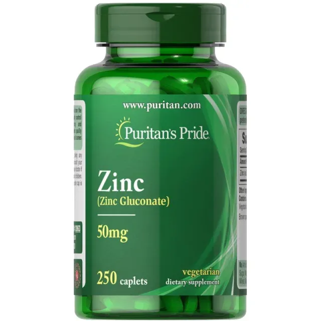 Zinc Gluconate 50 mg, 250 каплет