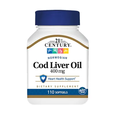 Жирні кислоти 21st Century Norwegian Cod Liver Oil, 110 капсул