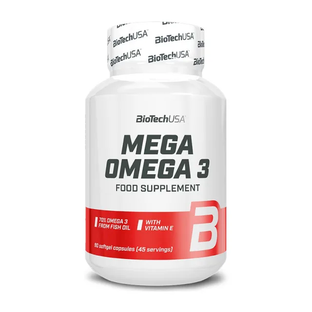 Жирні кислоти BioTech Mega Omega 3, 90 капсул