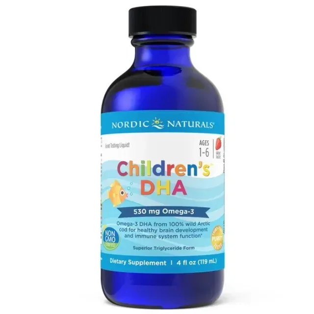 Жирні кислоти Nordic Naturals Children's DHA 530 mg, 119 мл полуниця
