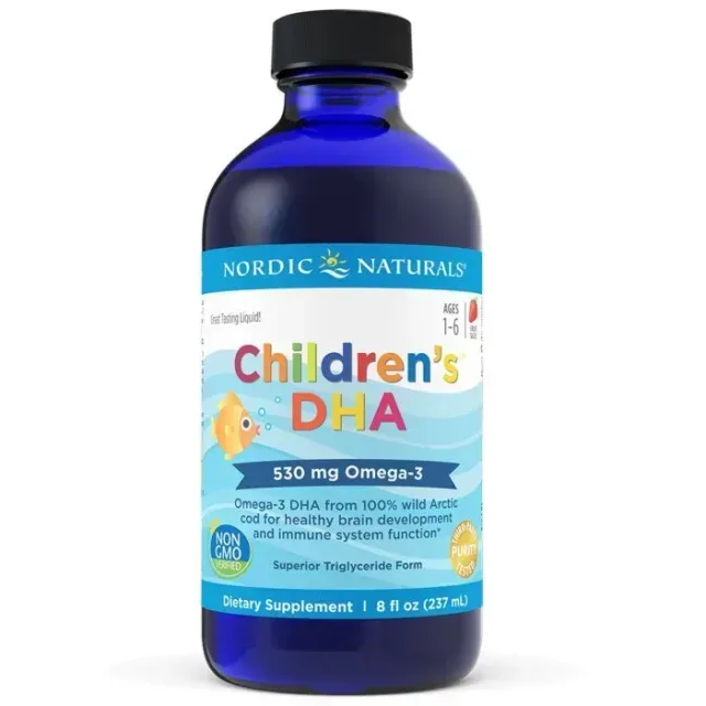 Жирные кислоты Nordic Naturals Children's DHA 530 mg, 119 мл - Клубника клубника