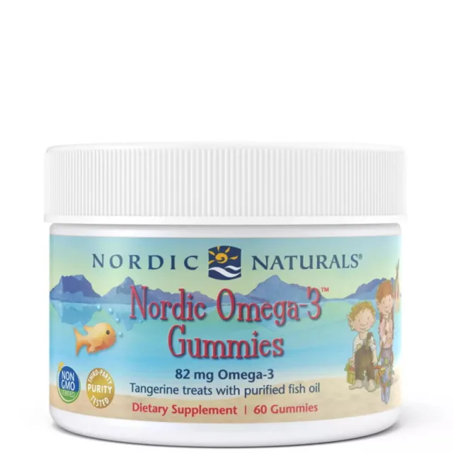 Жирные кислоты Nordic Naturals Nordic Omega-3 Gummies, 60 желеек мандарин
