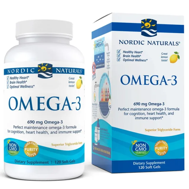 Жирні кислоти Nordic Naturals Omega-3, 120 капсул
