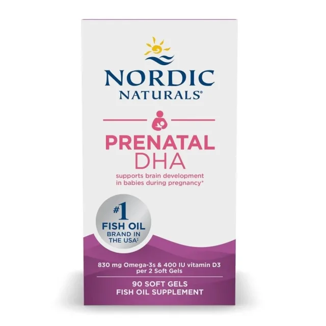 Жирні кислоти Nordic Naturals Prenatal DHA, 90 капсул - Без смаку