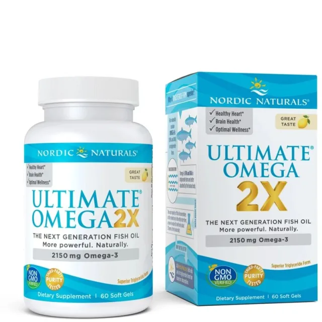 Жирні кислоти Nordic Naturals Ultimate Omega 2X, 60 капсул