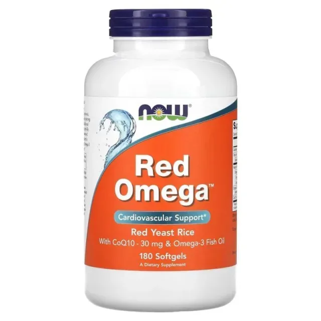 Жирні кислоти NOW Red Omega, 180 капсул