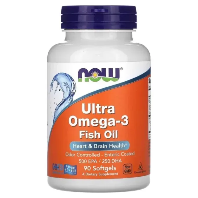 Жирні кислоти NOW Ultra Omega-3, 90 капсул
