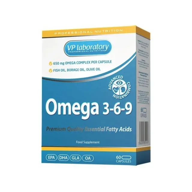 Жирные кислоты VPLab Omega 3-6-9, 60 капсул