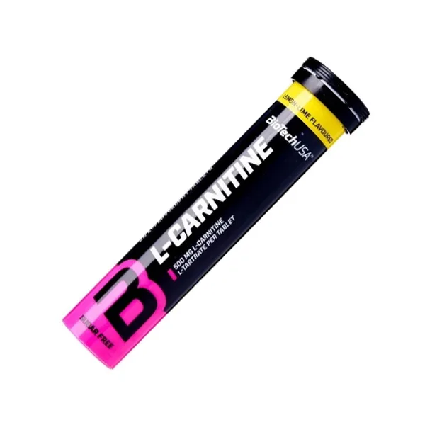 Жироспалювач BioTech L-Carnitine, 20 шипучих таблеток - Лимон